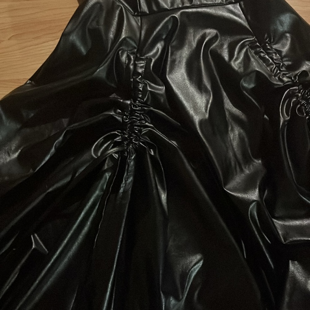 ‼️NWT‼️SHEIN Black Ruched Spaghetti Strap Corset Dress Size Small 4 - Picture 8 of 9